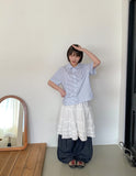 Jedind Frill Banding Midi Skirt