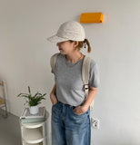 Warmin Basic Color Short Sleeve Tee