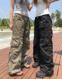Multiple Pocket Low Cargo Pants