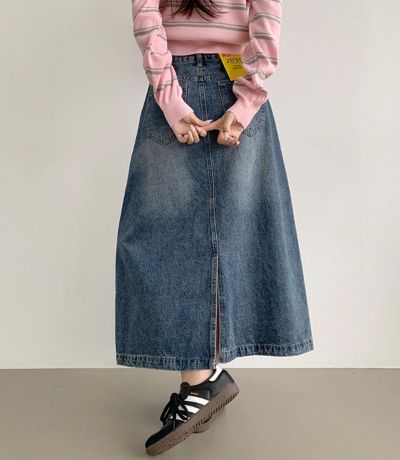 美品✨　ナゴンスタンス　24AW knee length curve skirt curve jumper skirt（470HA831