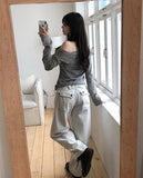 Machi Adjust Stitch Cotton Balloon Pants