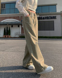 Projection Khaki String Wide Pants
