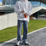 Formal grayish denim pants