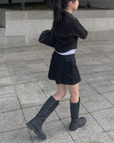 Dias Crop Collar Zip Up Jacket