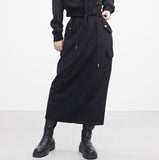 hitch string long skirt