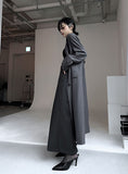 Pleated long skirt