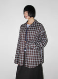 (Brushed) VINTAGE CHECK LOOSE SHIRT