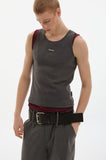 mesh layered sleeveless