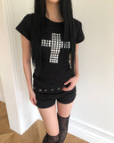 Kuon Metallic Short Sleeve T-shirt