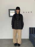Gaen Basic Cotton Straight Pants