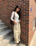 Dawson Cut-out Point Wide Cotton Pants