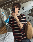 Kiyoshi Stripe Rugby Short Sleeve T-Shirt