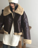 Stack Overfit Belt Fur Leather Mustang