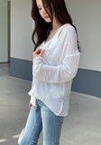 Alin V-neck Tefsa Cool Knit Cardigan