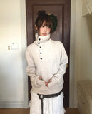 Choru Turtleneck Button Knit