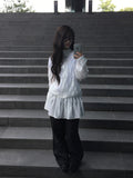Bari Flower See-Through String Windbreaker Jacket