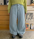 Matoi Side Line Wide Denim Pants