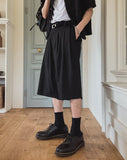 Lux stripe bermuda slacks