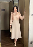 Lobuldi Satin Tie Blouse