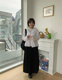 Dopuni Dot Banding Long Skirt