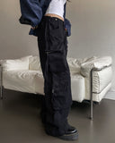 Camp Big Pocket Strap Washed Cargo Pants