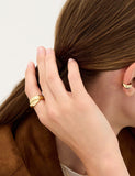 Plump Twist Silver Ring