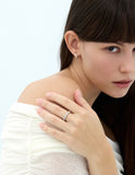 Essence Silver (W) Modern Tennis Ring 3.0mm White
