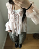 Haven Back Corset Balloon Wide Pants