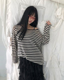 Natine Striped Long Sleeve Knit