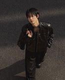 Carter Cross Rivet Vintage Leather Jacket