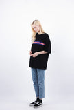 Heavy Overfit Wide 3 Color Line Logo