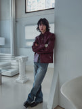Deca two-line flare denim pants