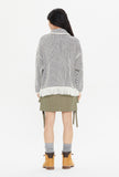 STRIPE WESTERN KNIT CARDIGAN