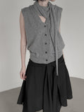 Lumen Scarf Shawl Knit Vest