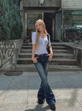 Elin Snap Three Quarter Short Sleeve