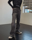 Kend Washed Bootcut Denim Pants