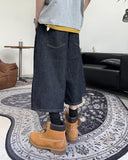 Beto Non-Faded Raw Bermuda Pants