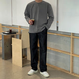Buntto loose fit slit long sleeve T-shirt