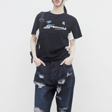 Panian Color Matching Lettering T-Shirt