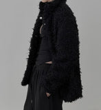 Lumby quilted half fur jacket