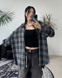 Lau Cutting Flannel Checkered Shirt