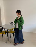 Lacuna Color Round Knit Cardigan