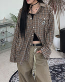 Nade Label Checkered Shirt