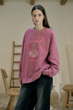 Bunny For Heart Raglan Pigment Sweatshirt