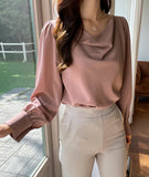 Kale Draped Blouse