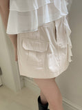 Hawkin cargo banding mini skirt