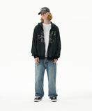 EMPTY STRIPE ZIP UP HOODIE