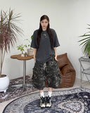 Elo waffle pigment henley neck short sleeve tee
