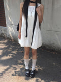 Soi Nylon Balloon Sleeveless Mini One Piece