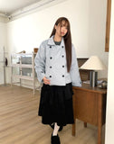 Ringsa double button collar wool short coat